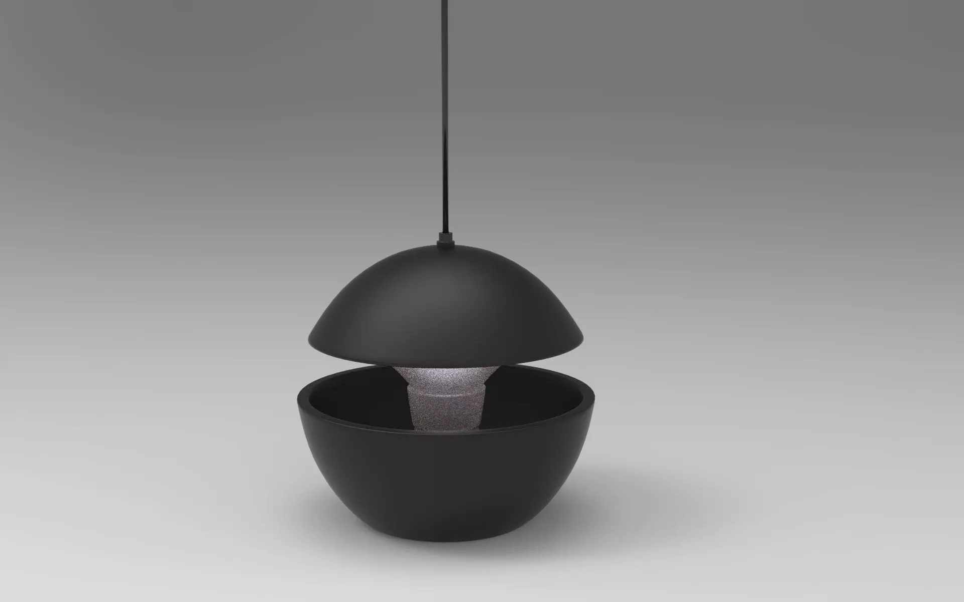 Jellyfish Hanging Lamp Low-poly 3D model_0