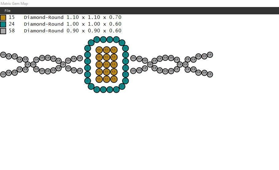 Pack of Emerald baguette rings 52-MWC 3D print model_17
