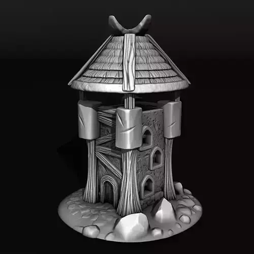 medieval house 3D print model