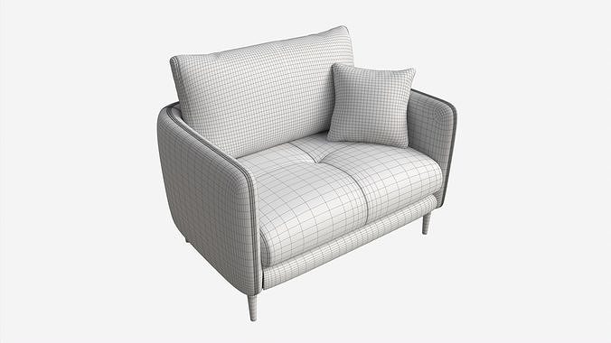Snuggler Ercol Aosta 3D model 7