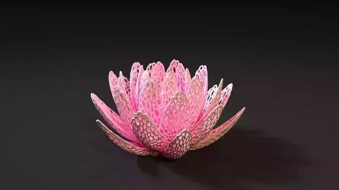 Vase lilies 3D print model
