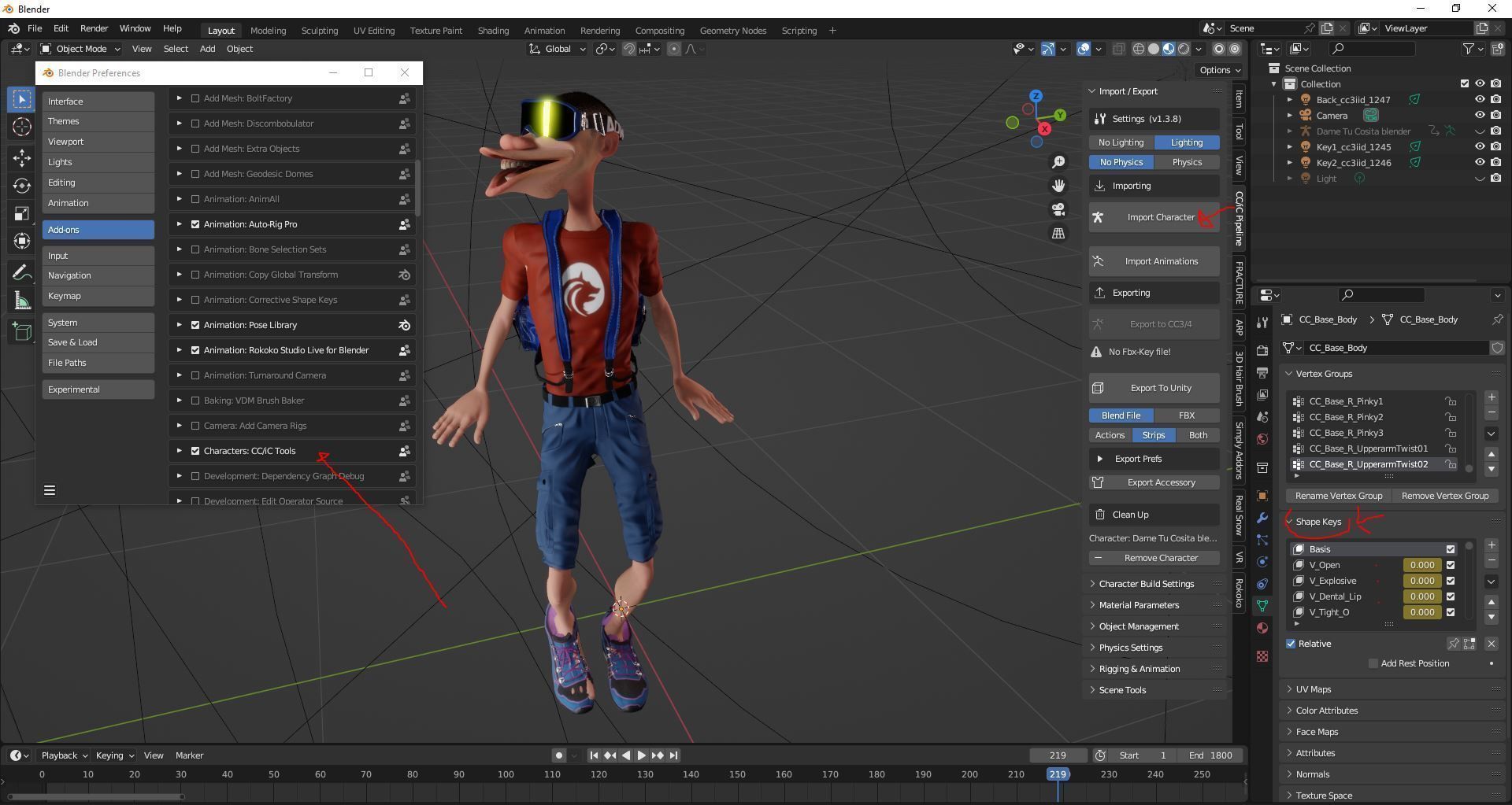 Dame Tu Cosita High quality character full Rigged and Animated  3D model_5