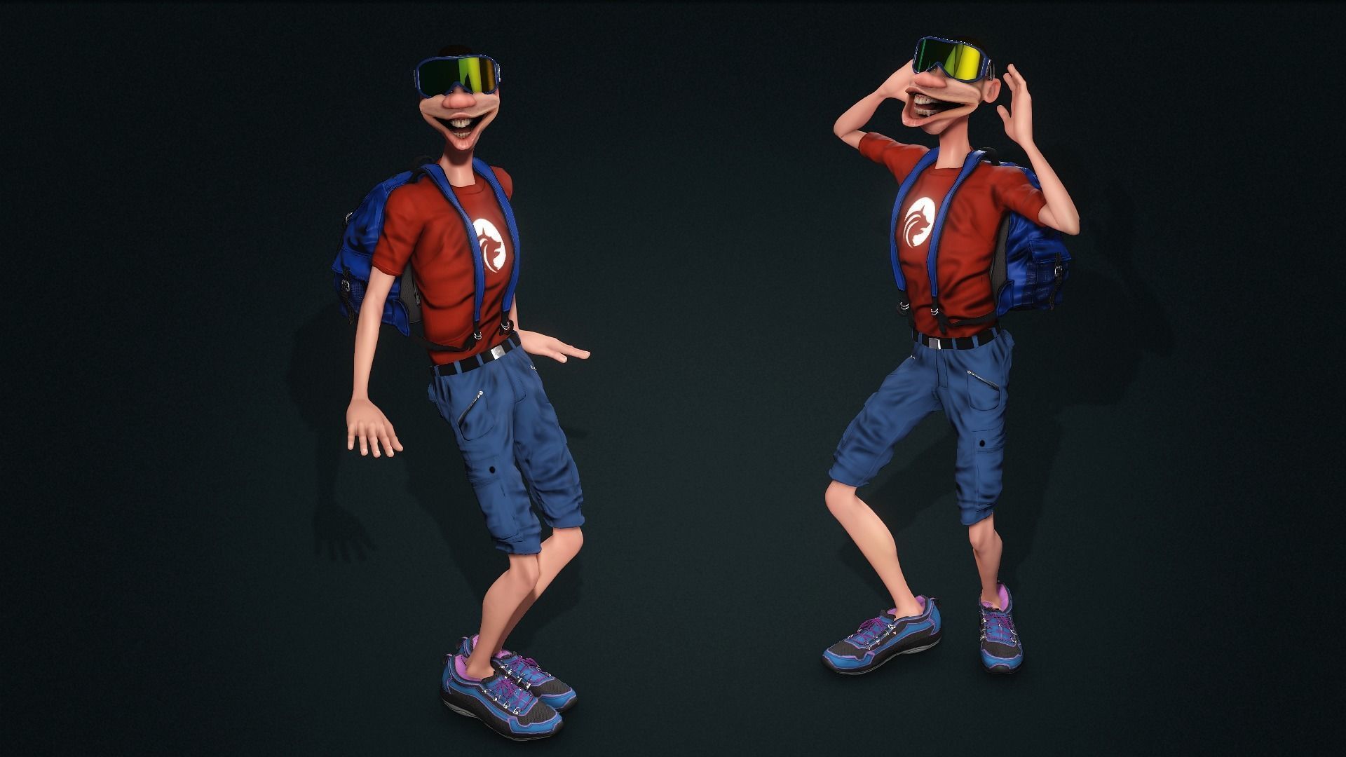 Dame Tu Cosita High quality character full Rigged and Animated  3D model_6