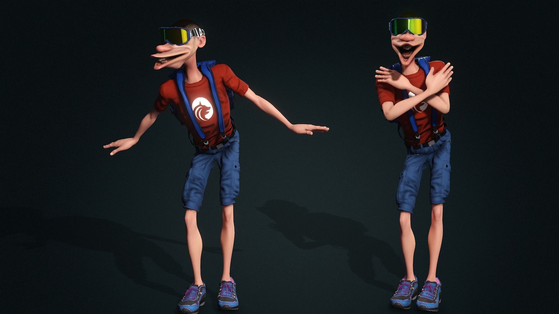 Dame Tu Cosita High quality character full Rigged and Animated  3D model_7