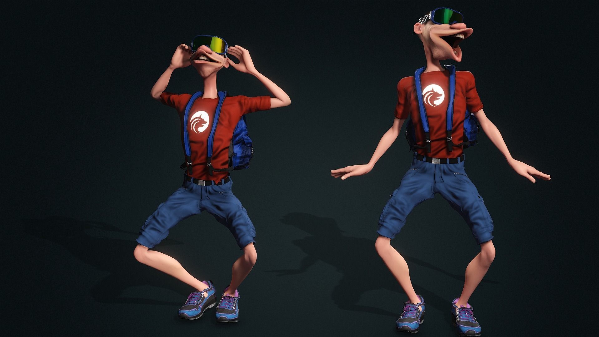 Dame Tu Cosita High quality character full Rigged and Animated  3D model_4
