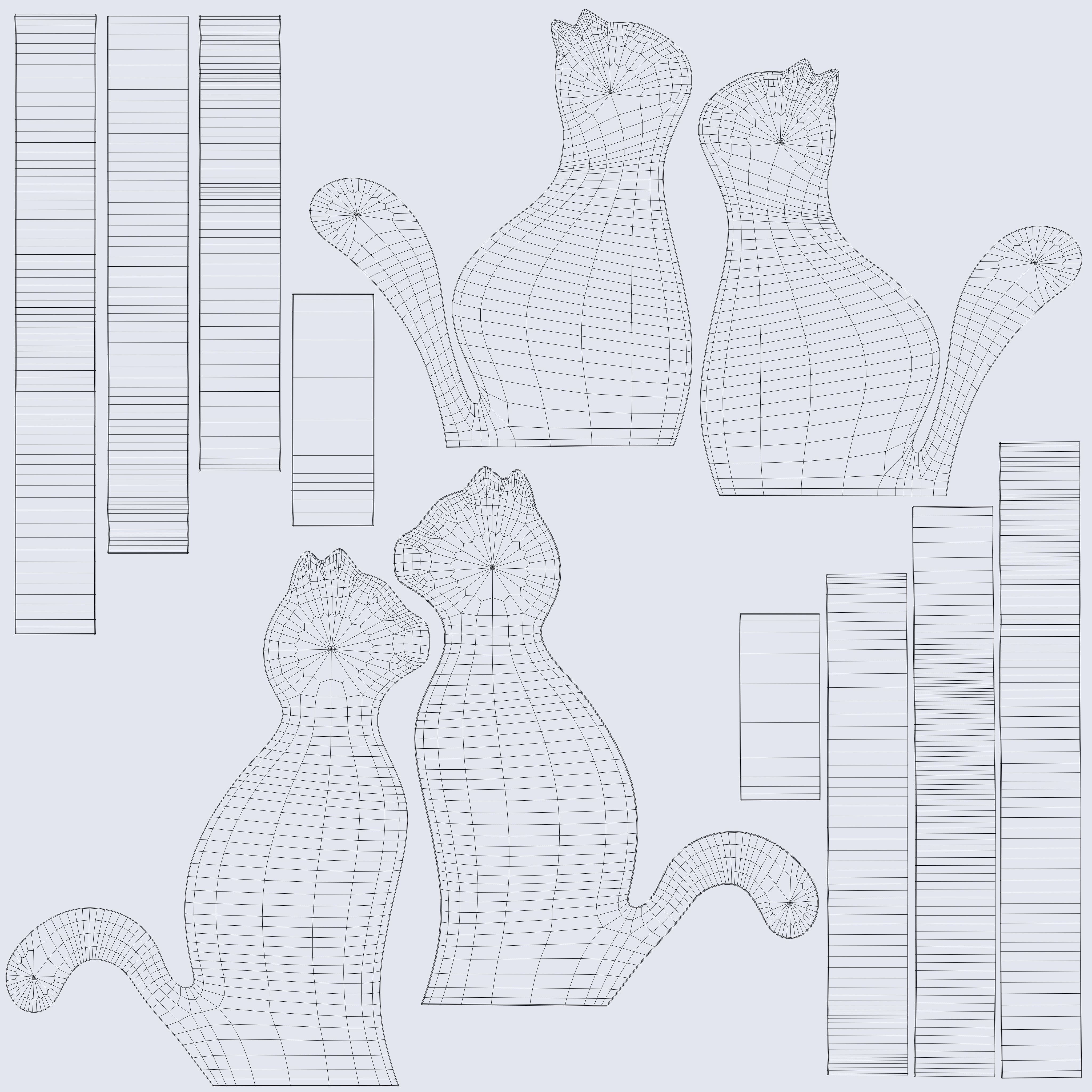 Decor cats in love 3D print 3D print model_11