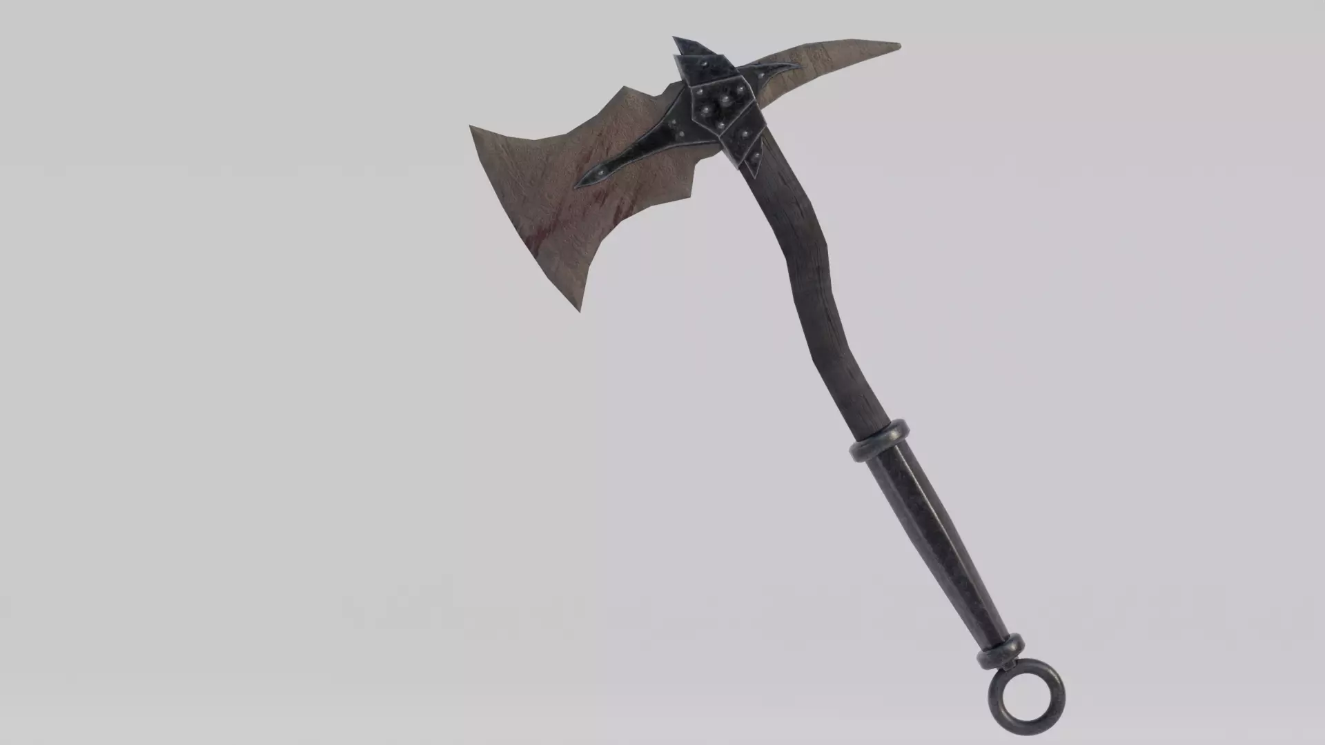 Dragon bon ax Low-poly 3D model_0