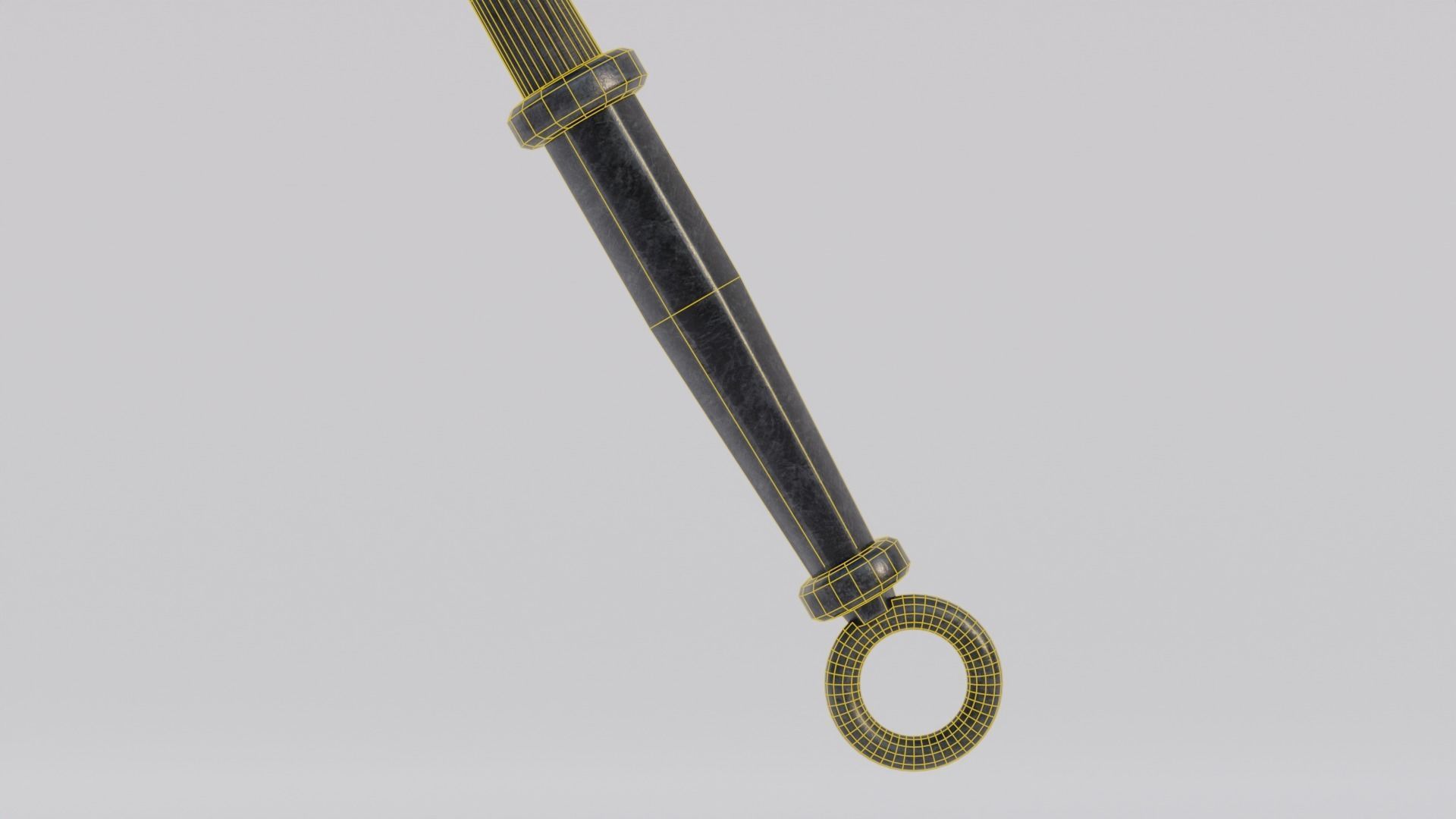 Dragon bon ax Low-poly 3D model_7