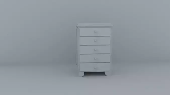 Drawers 3D model chest of