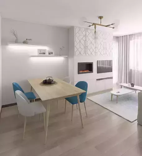 Wonderful interior of a small renovated apartment