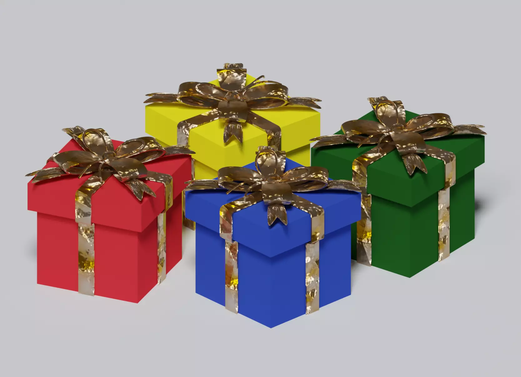 Gift Box Free low-poly 3D model