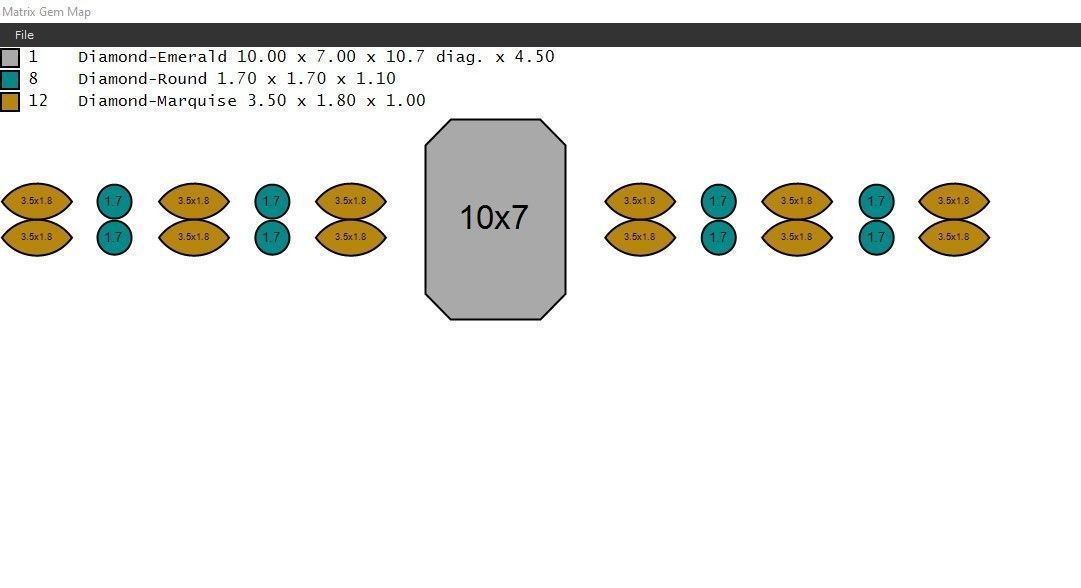 Pack of Emerald Marquise rings 54-MWC 3D print model_16