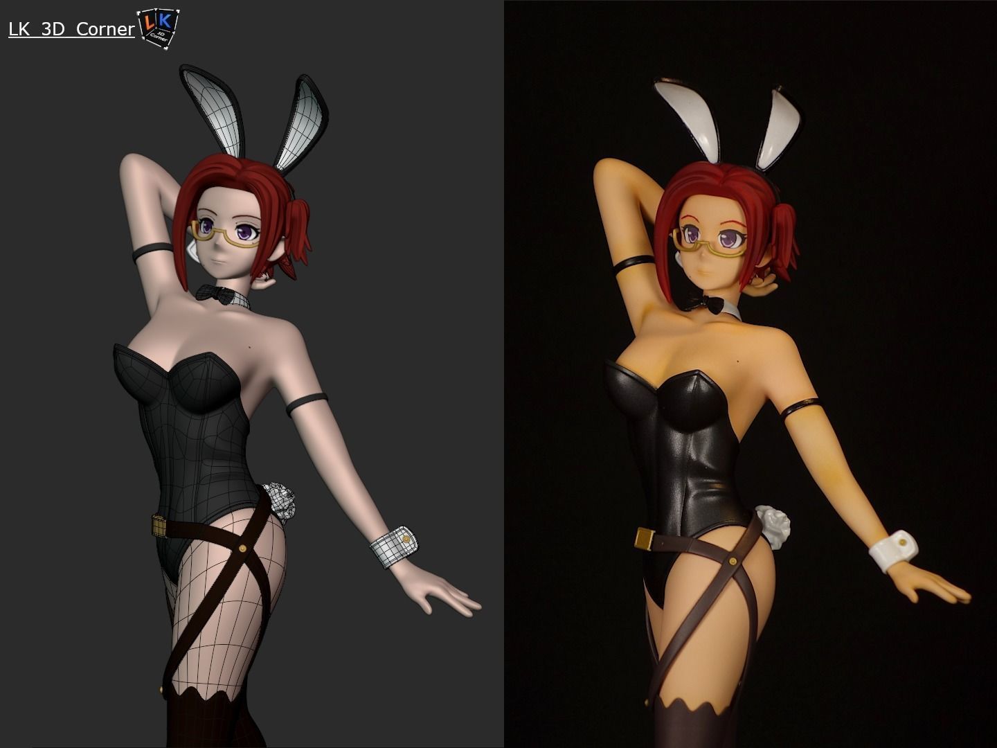 Bunny Girl by LK 3D print model_2