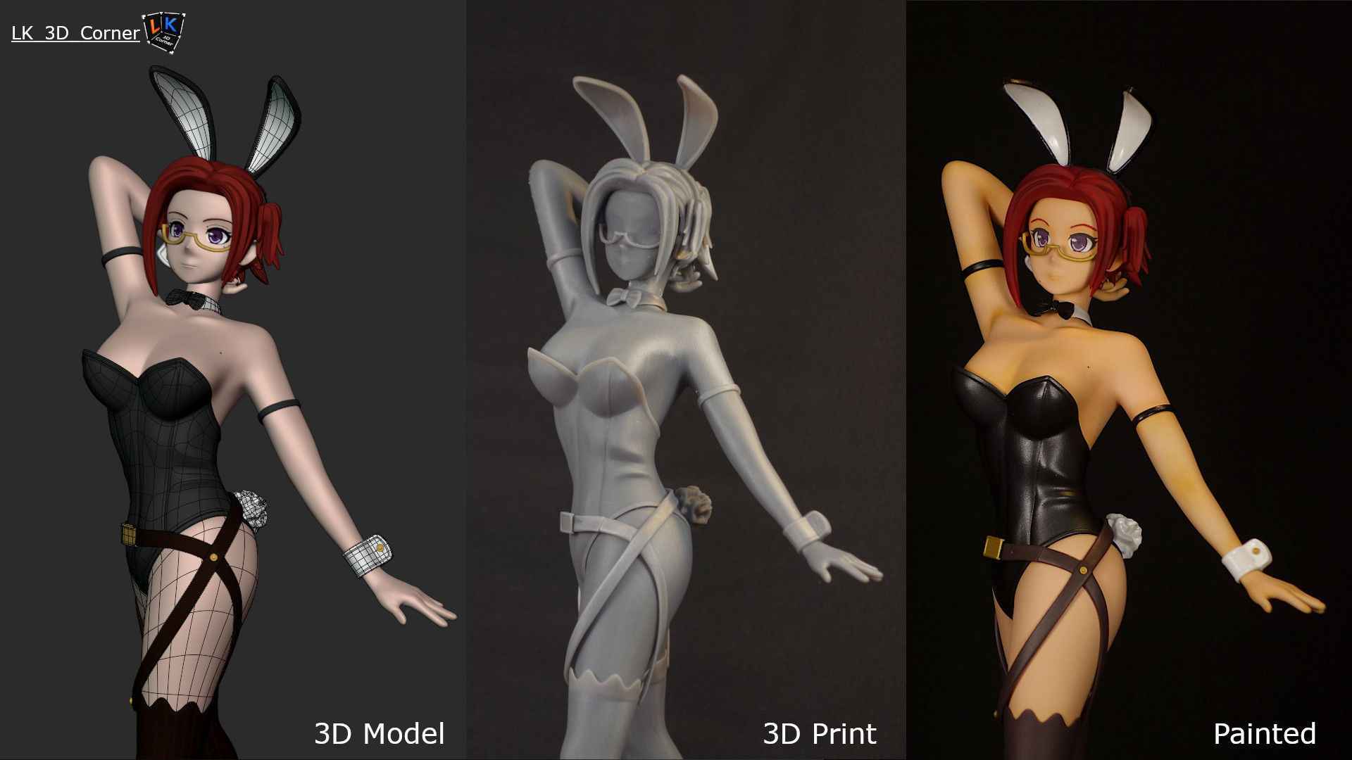 Bunny Girl by LK 3D print model_4