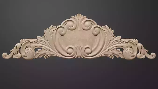 Flower Decarative for wood carving 3D print model