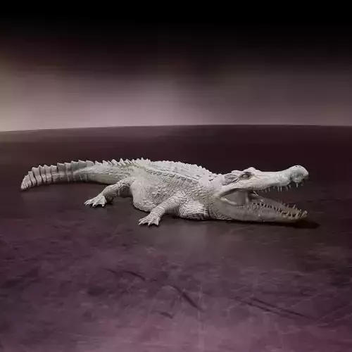 Deinosuchus resting - pre-supported 3D print model