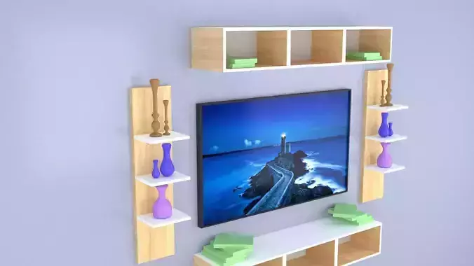 TV unit-1 3D model