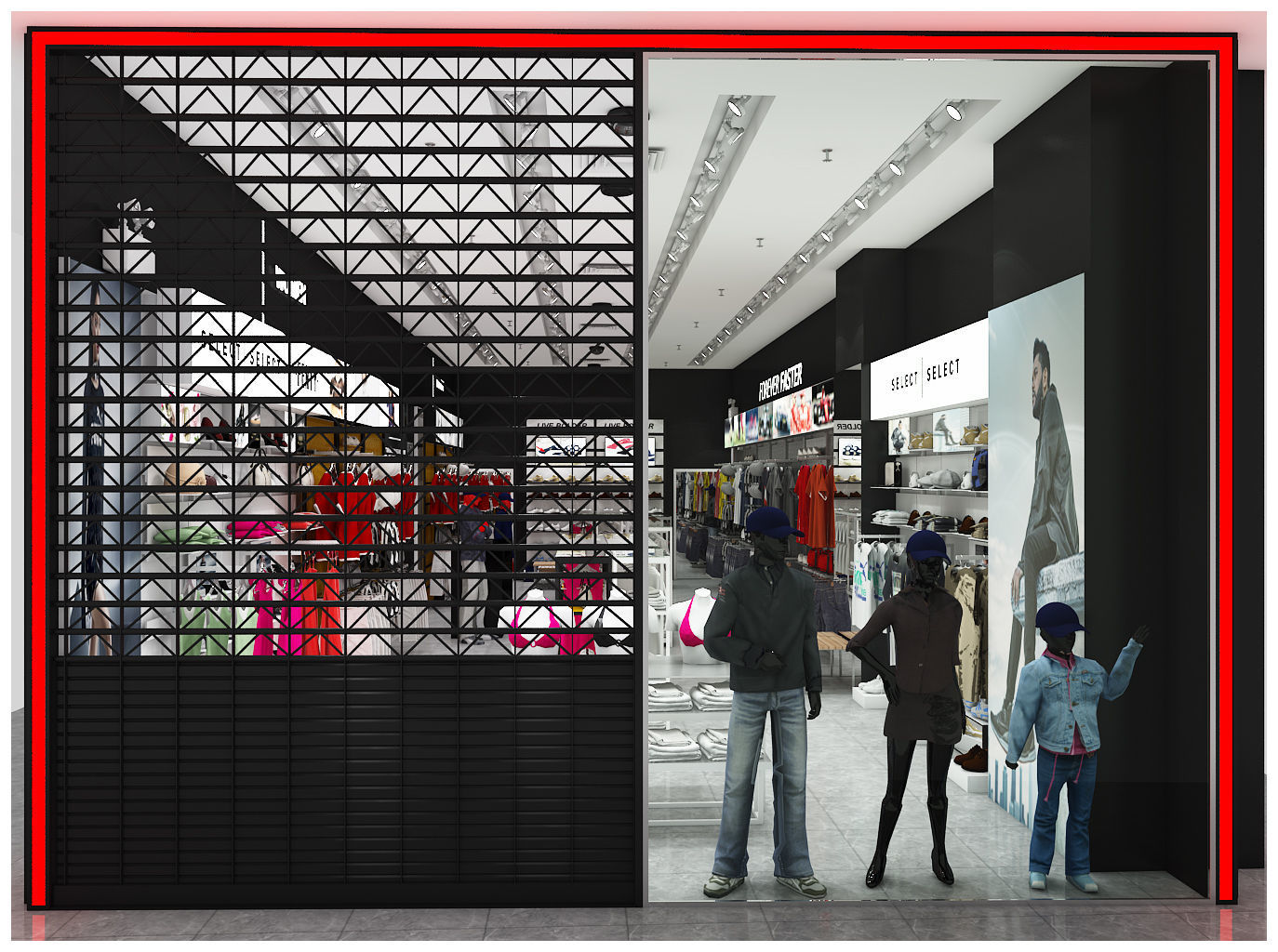 clothing store 3D model_1