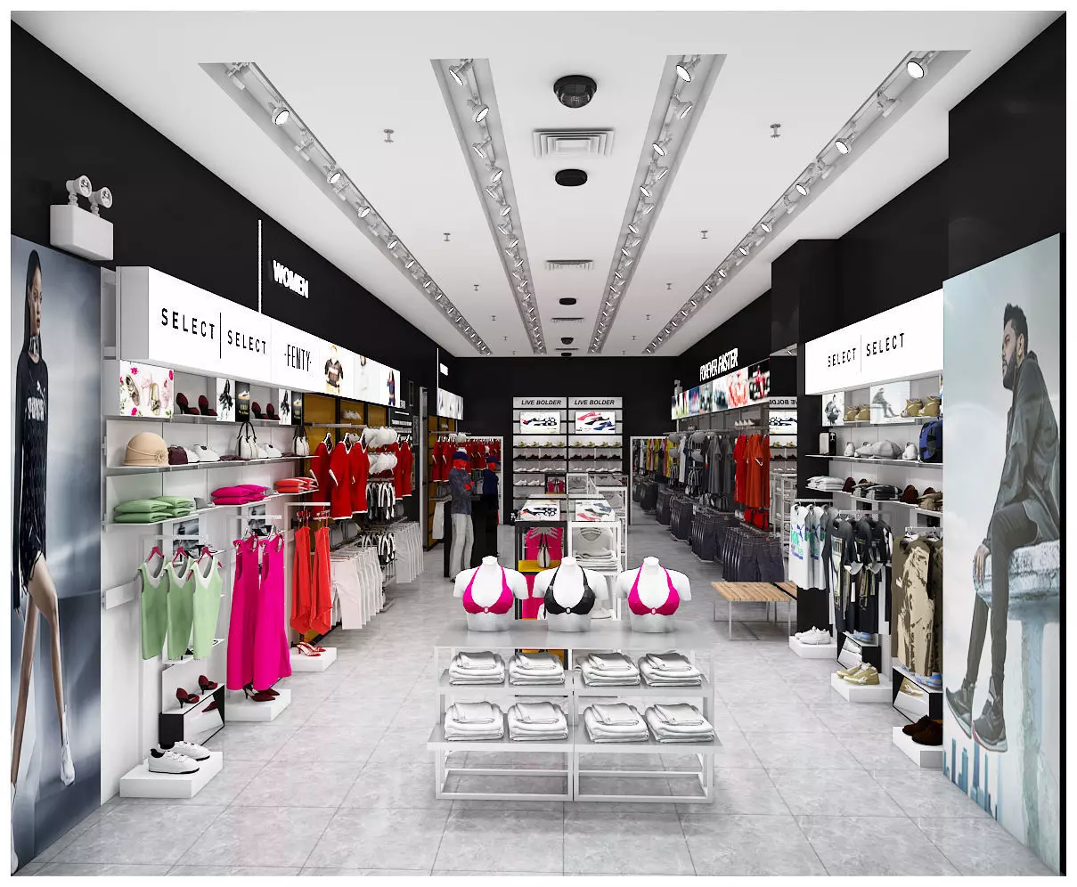 clothing store 3D model_0