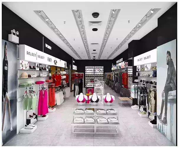 clothing store 3D model