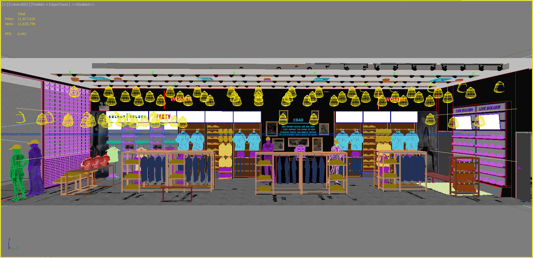 clothing store 3D model_7