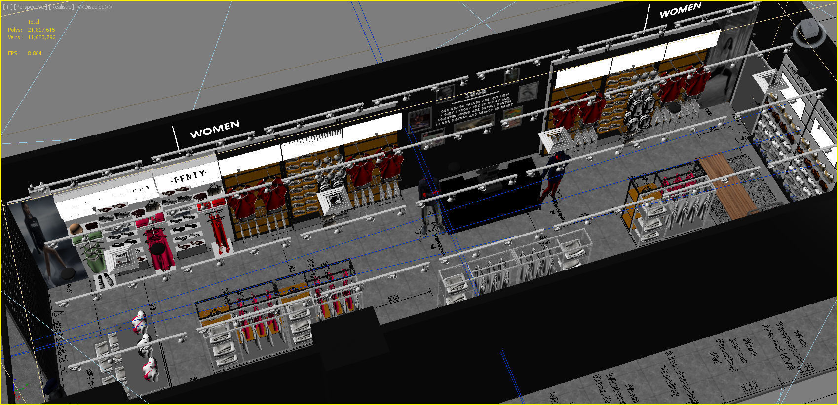 clothing store 3D model_11