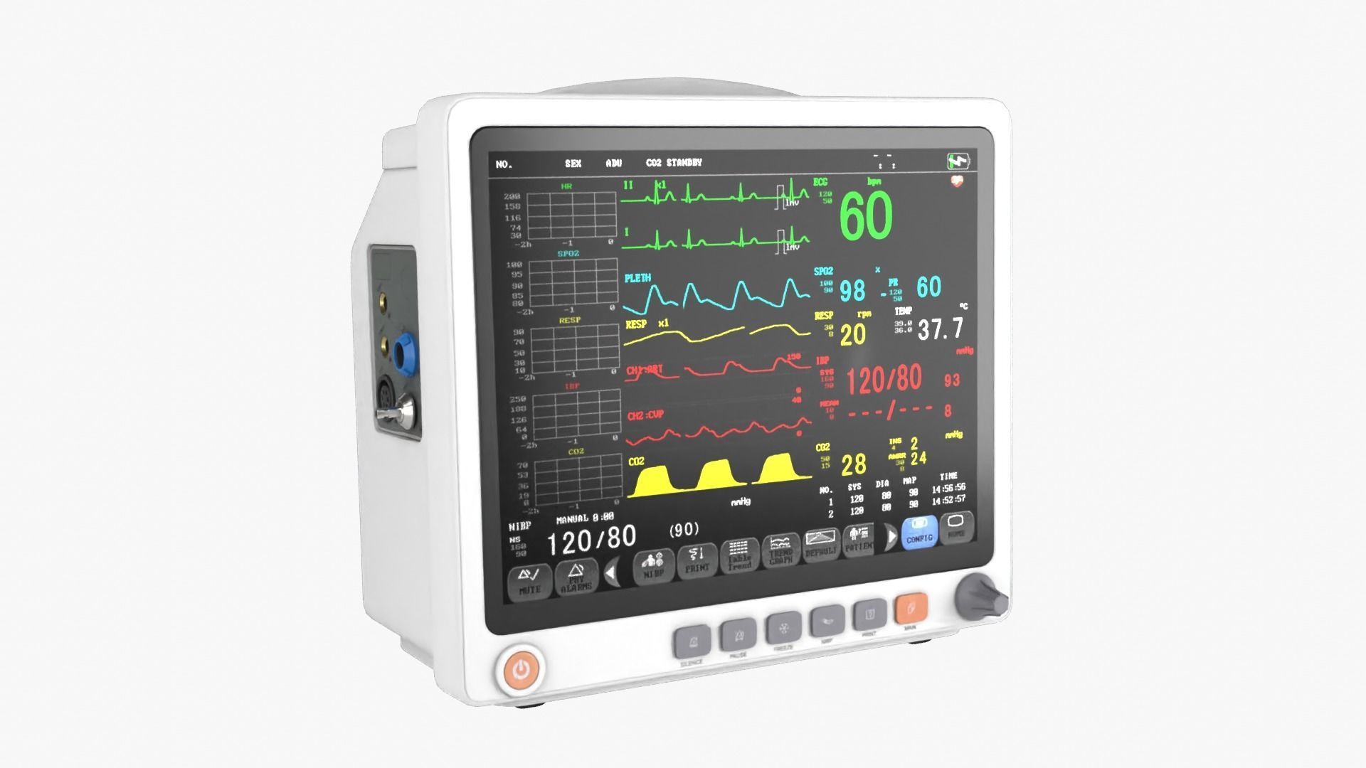 Patient Monitor 3D model_13