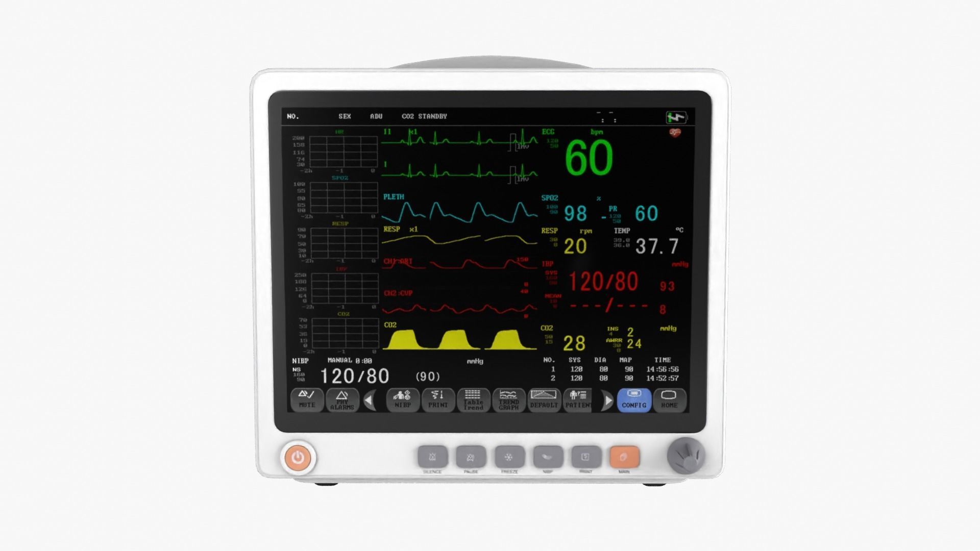 Patient Monitor 3D model_2