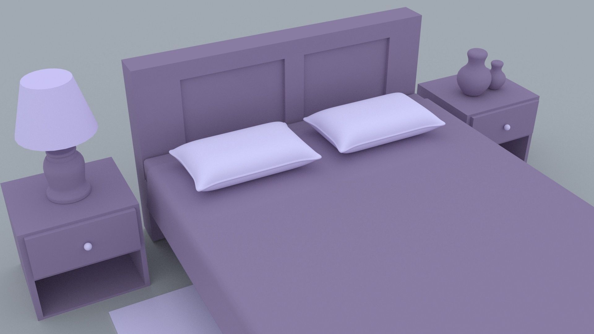 Modern Bed 3D model 3D model_2