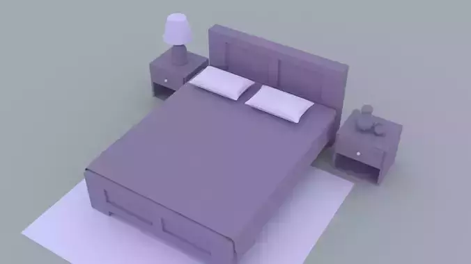 Modern Bed 3D model