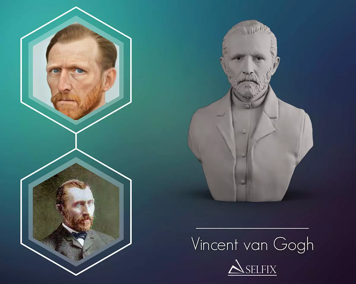 Vincent van Gogh bust sculpture 3D print model_0
