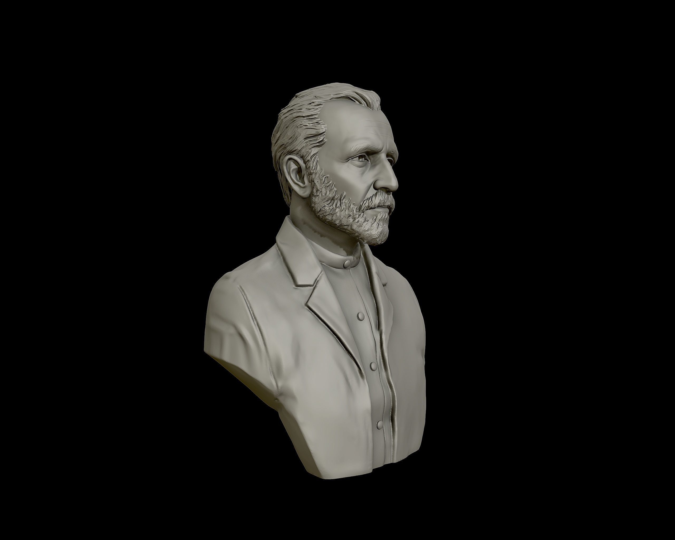 Vincent van Gogh bust sculpture 3D print model_24