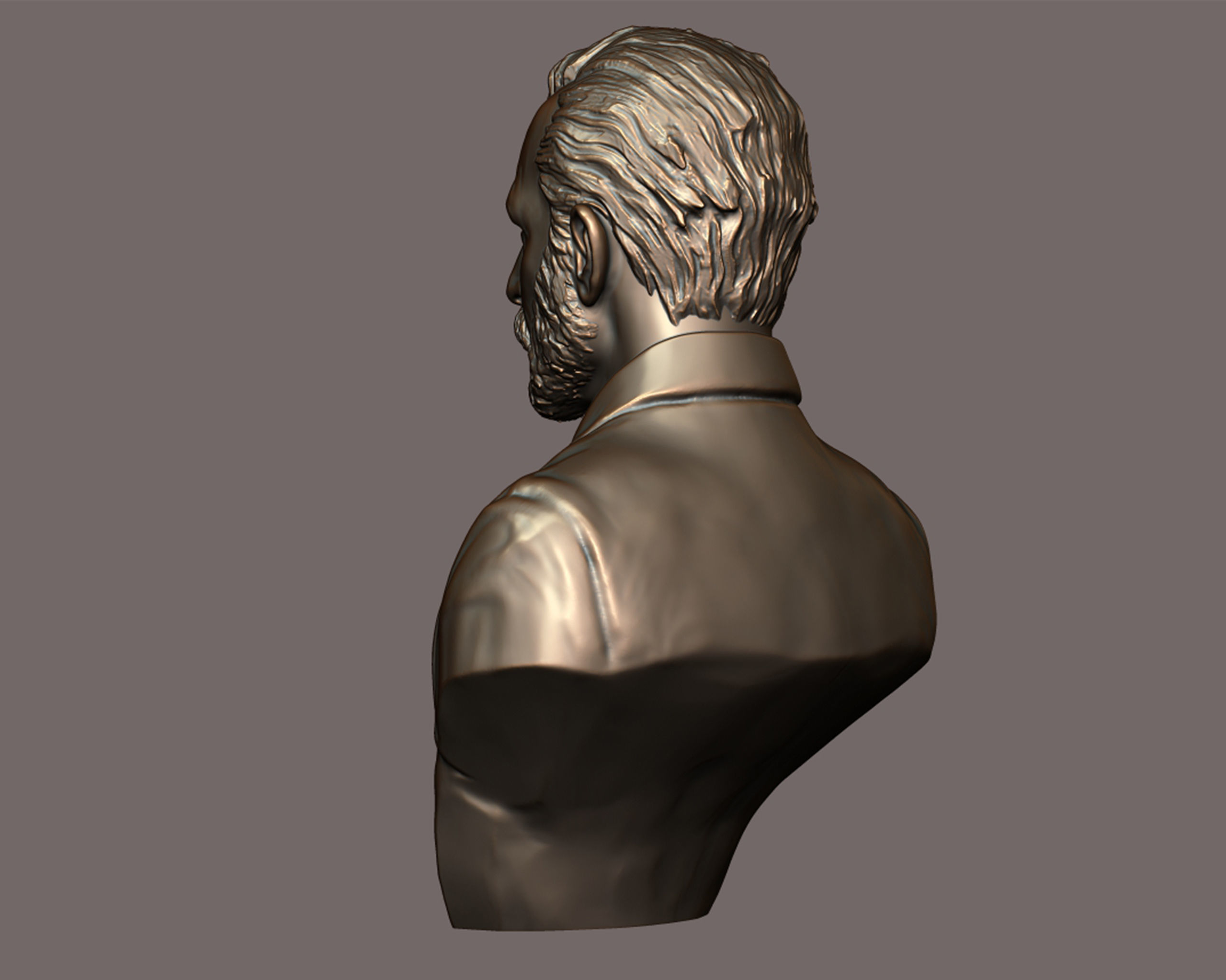 Vincent van Gogh bust sculpture 3D print model_13