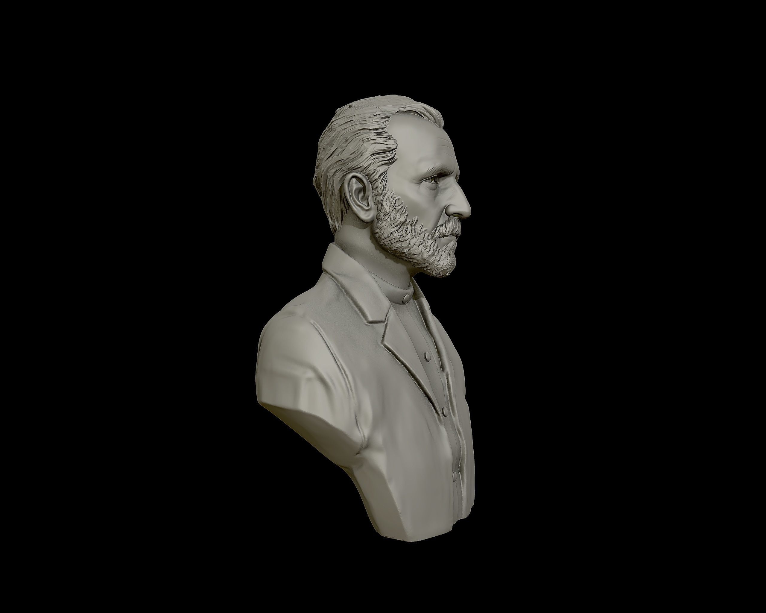 Vincent van Gogh bust sculpture 3D print model_25