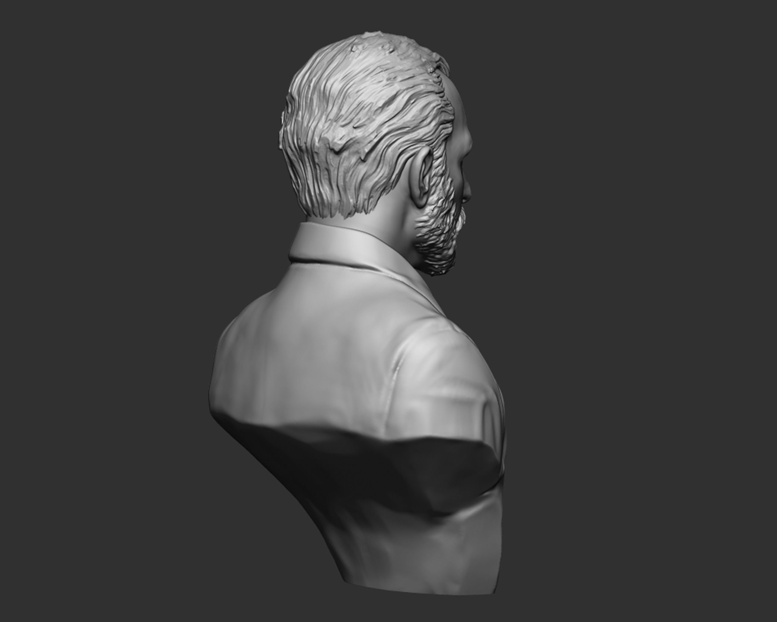 Vincent van Gogh bust sculpture 3D print model_7
