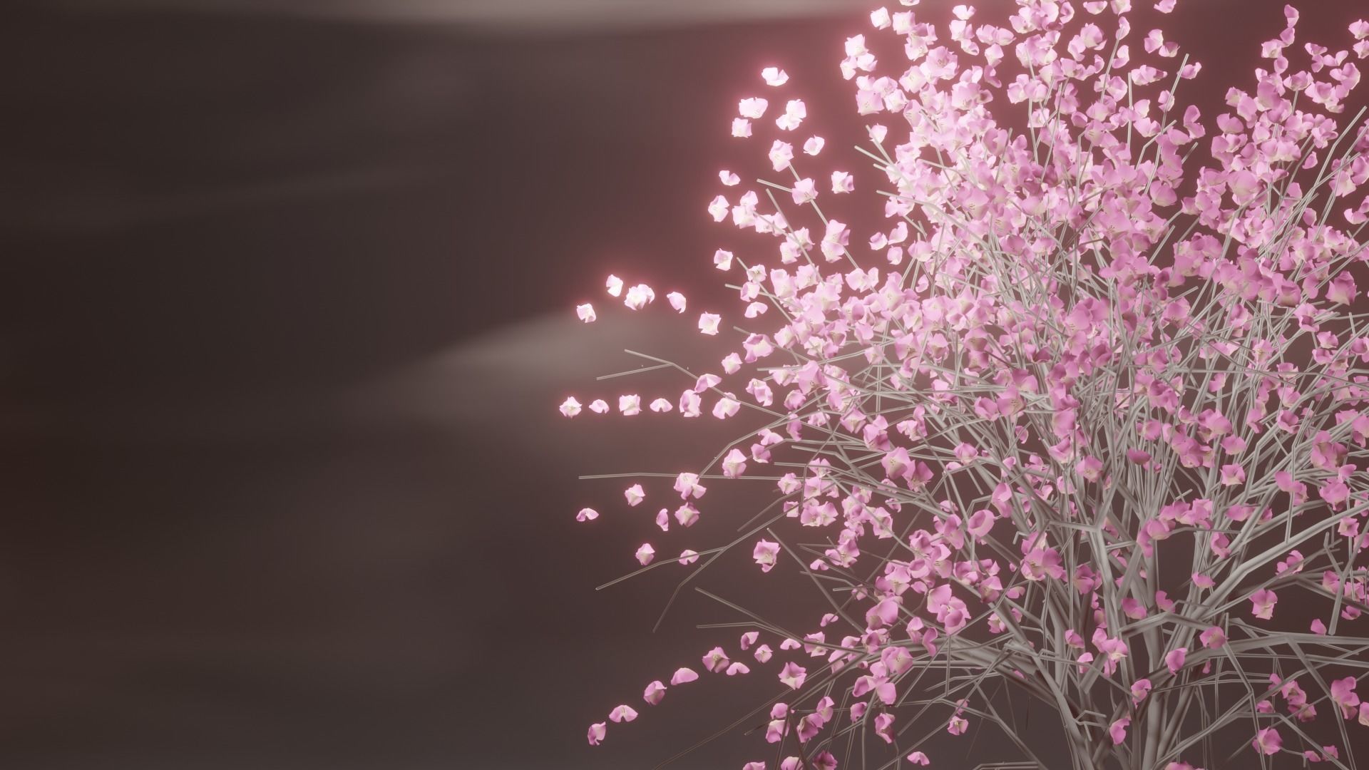 Model Japan Sakura Tree  Free 3D model_5