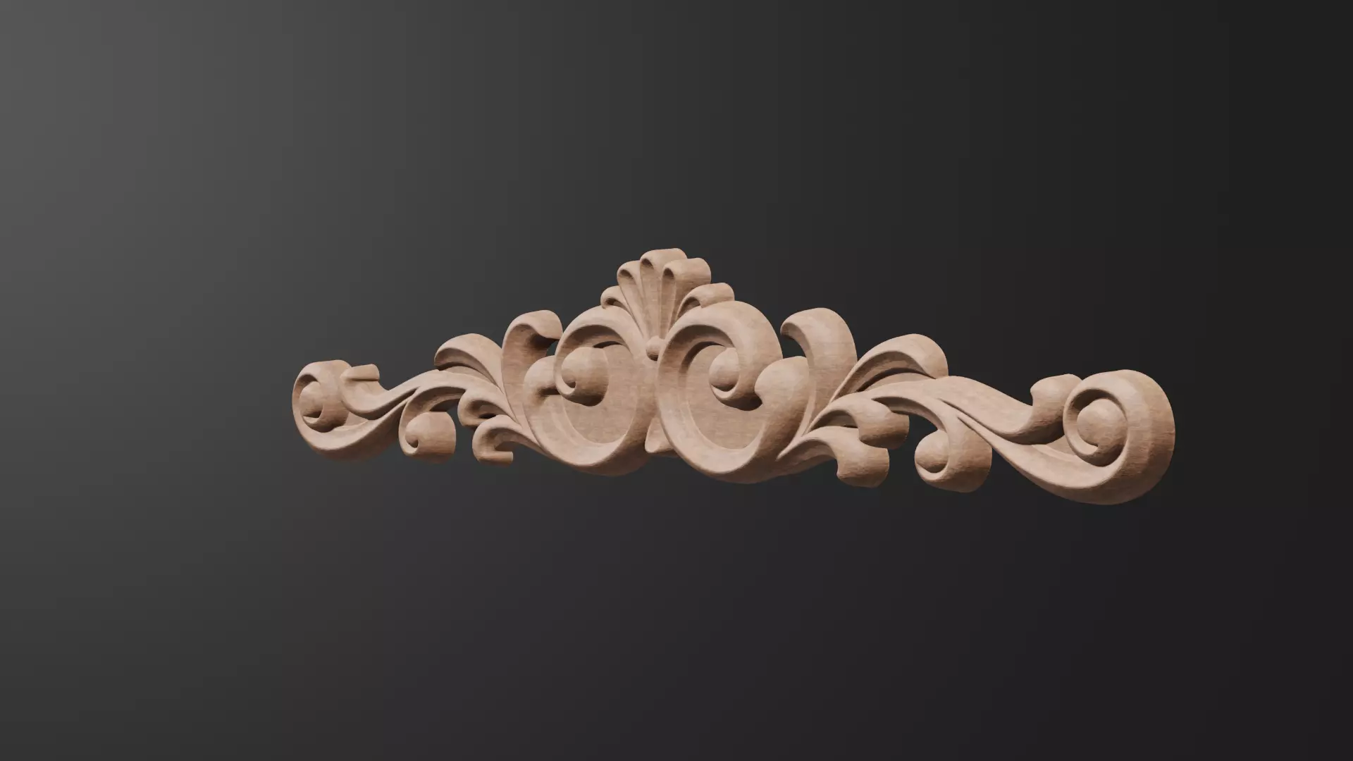 Flower Decor for wood carving 3D print model_0