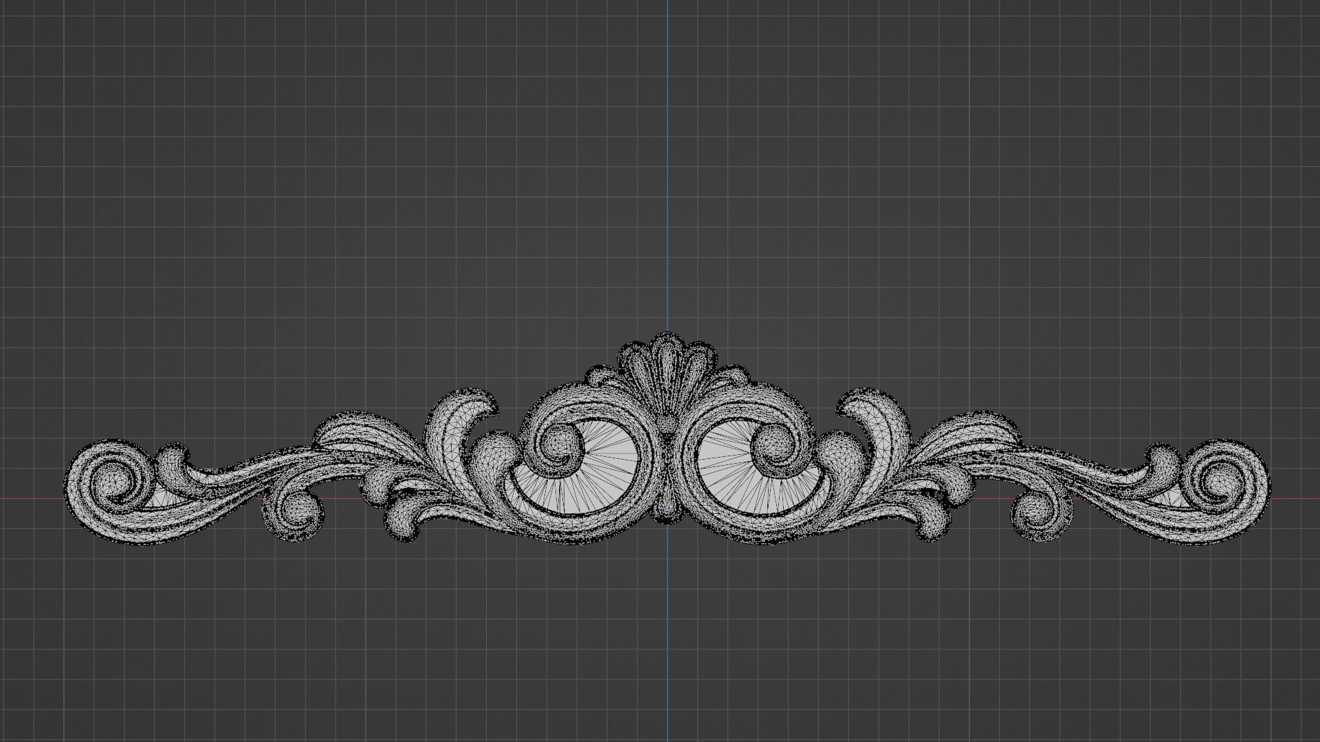 Flower Decor for wood carving 3D print model_1