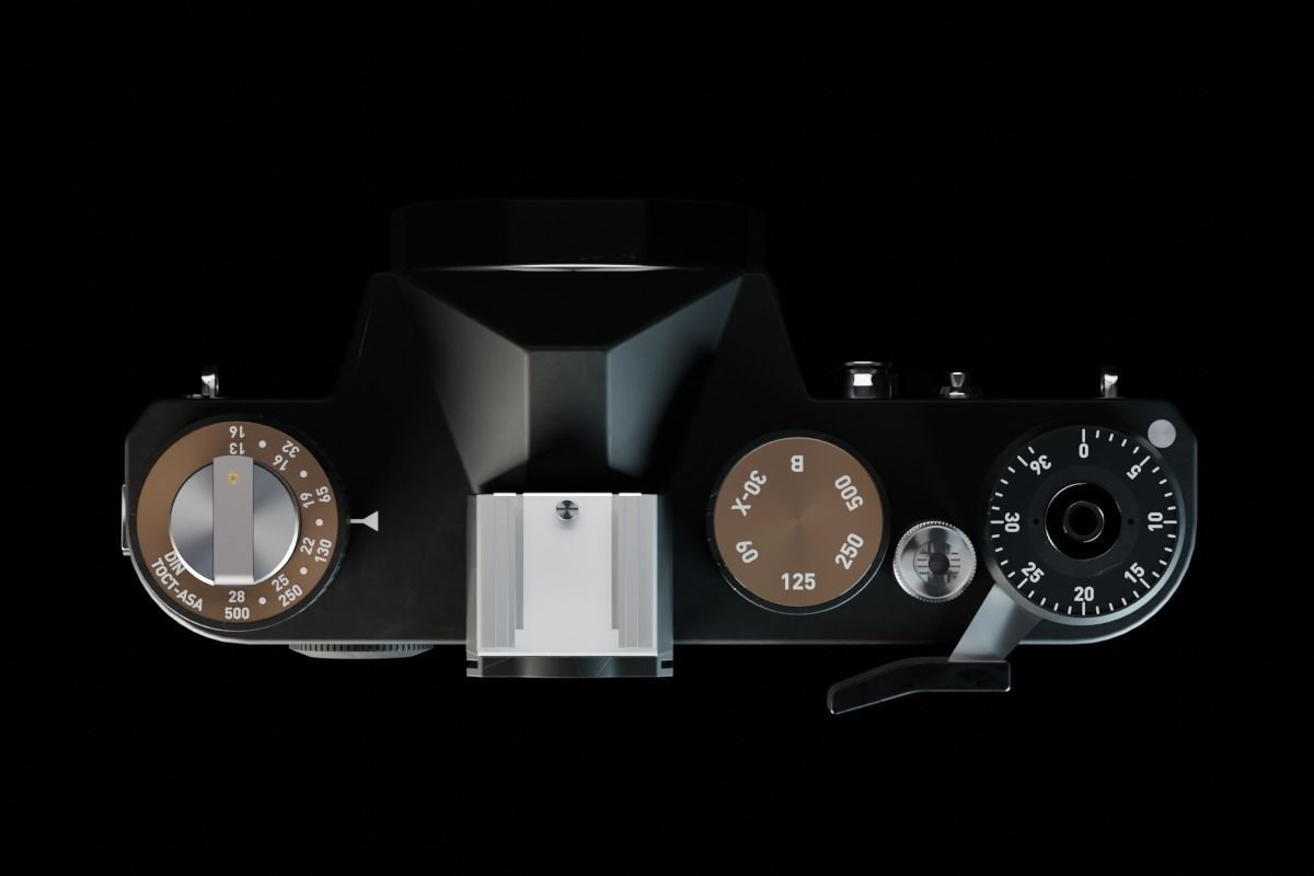 Zenit TTL Analog SLR Camera - Black 3D model_4