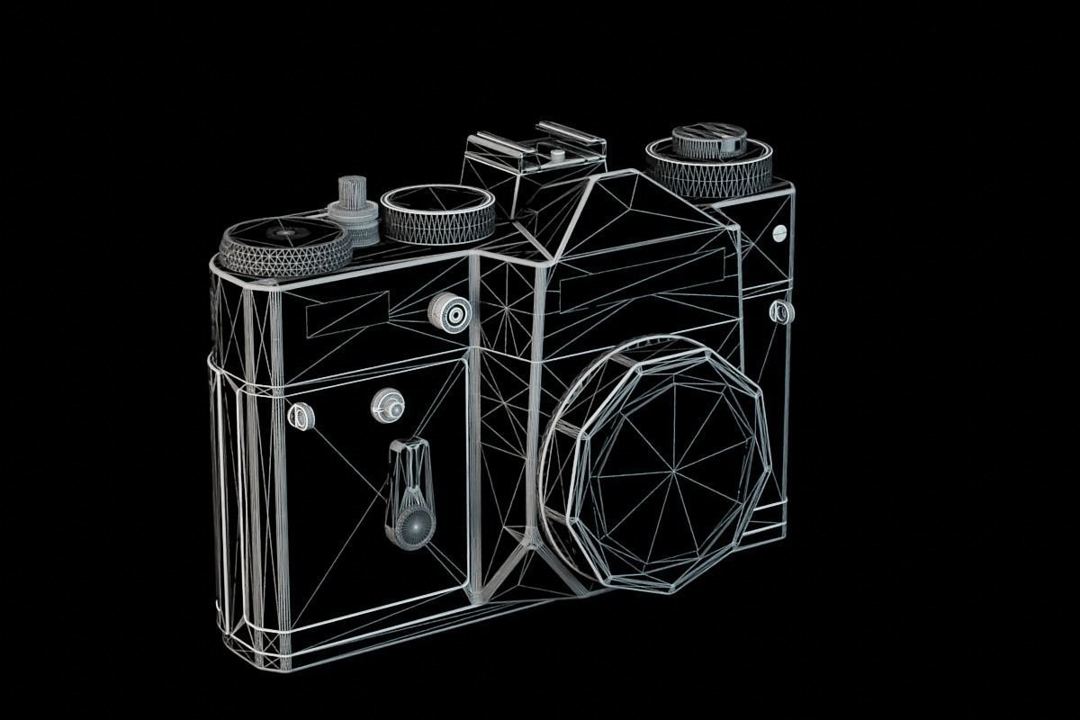 Zenit TTL Analog SLR Camera - Black 3D model_12