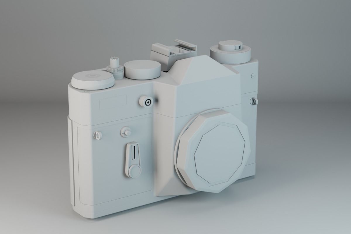 Zenit TTL Analog SLR Camera - Black 3D model_7