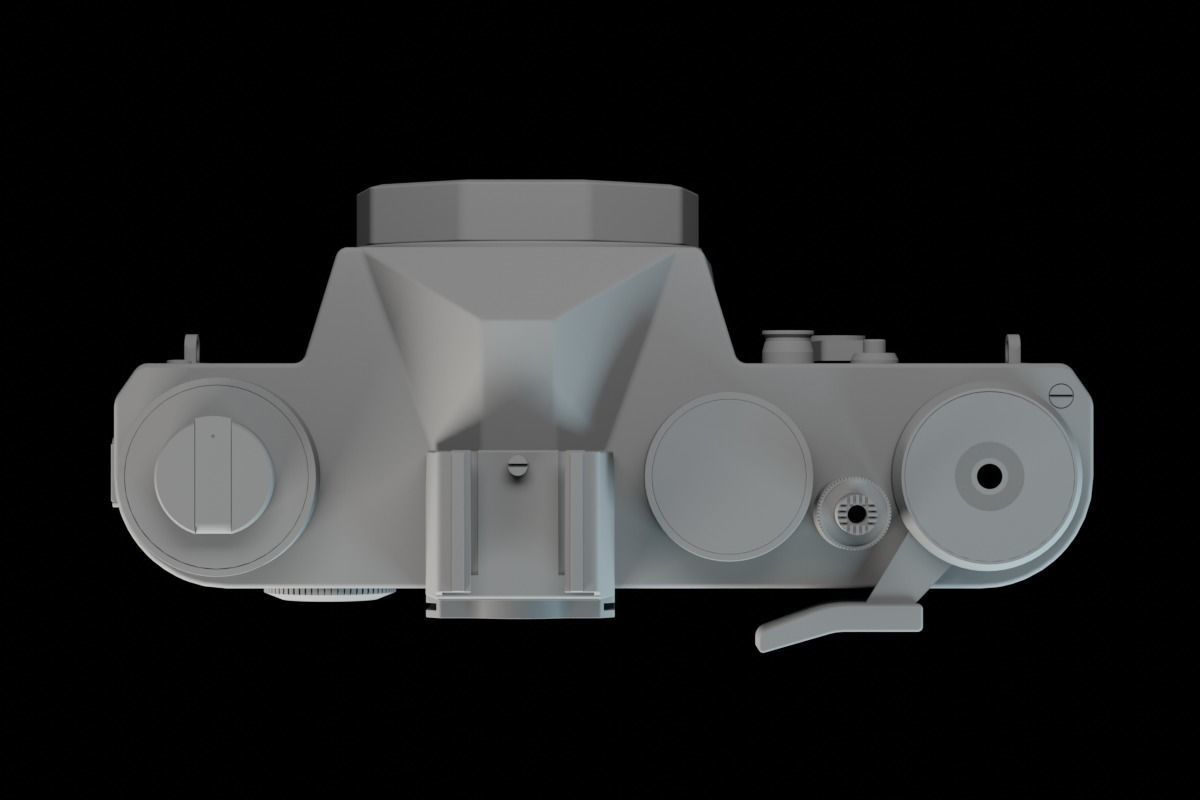 Zenit TTL Analog SLR Camera - Black 3D model_9
