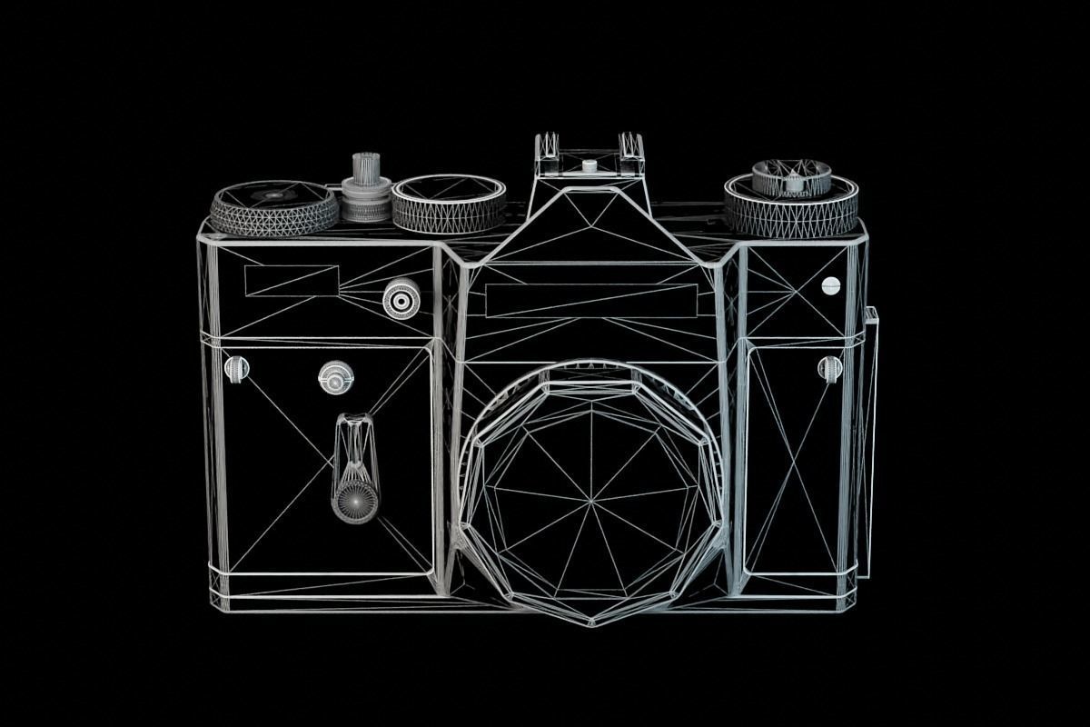 Zenit TTL Analog SLR Camera - Black 3D model_10