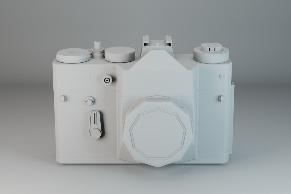 Zenit TTL Analog SLR Camera - Black 3D model_5