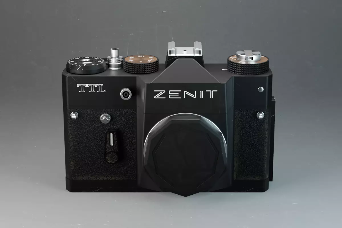 Zenit TTL Analog SLR Camera - Black 3D model_0