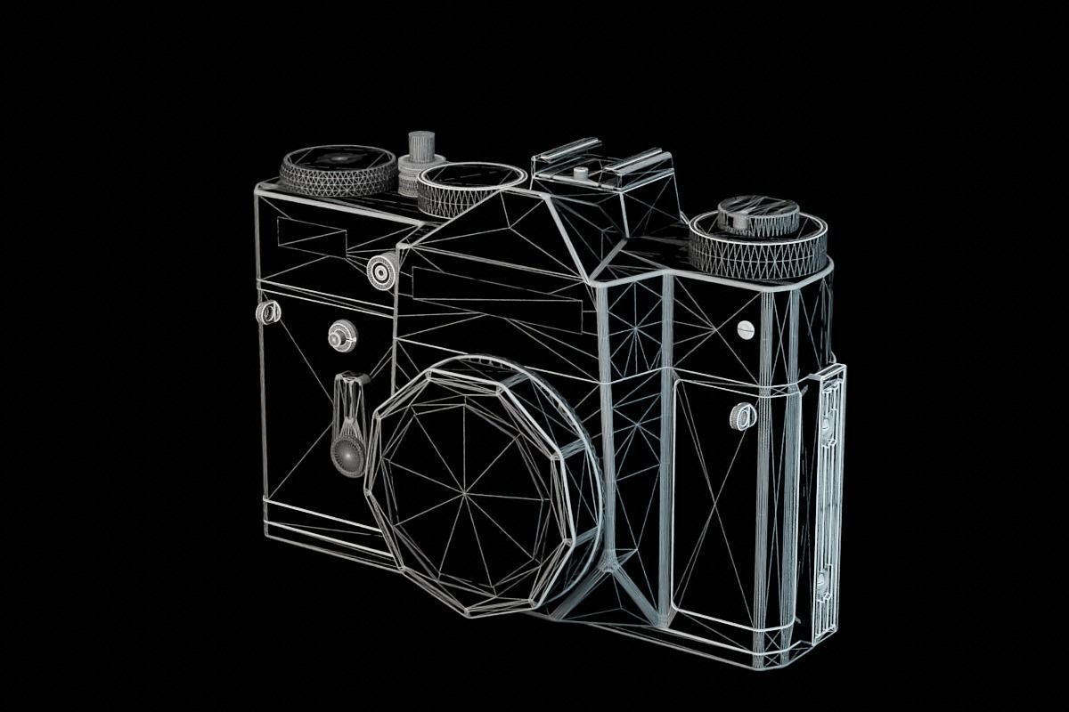 Zenit TTL Analog SLR Camera - Black 3D model_11