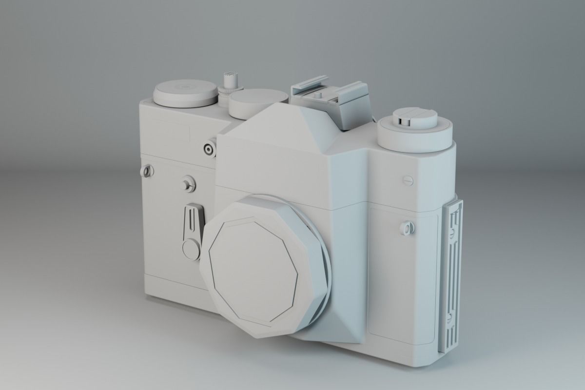 Zenit TTL Analog SLR Camera - Black 3D model_6