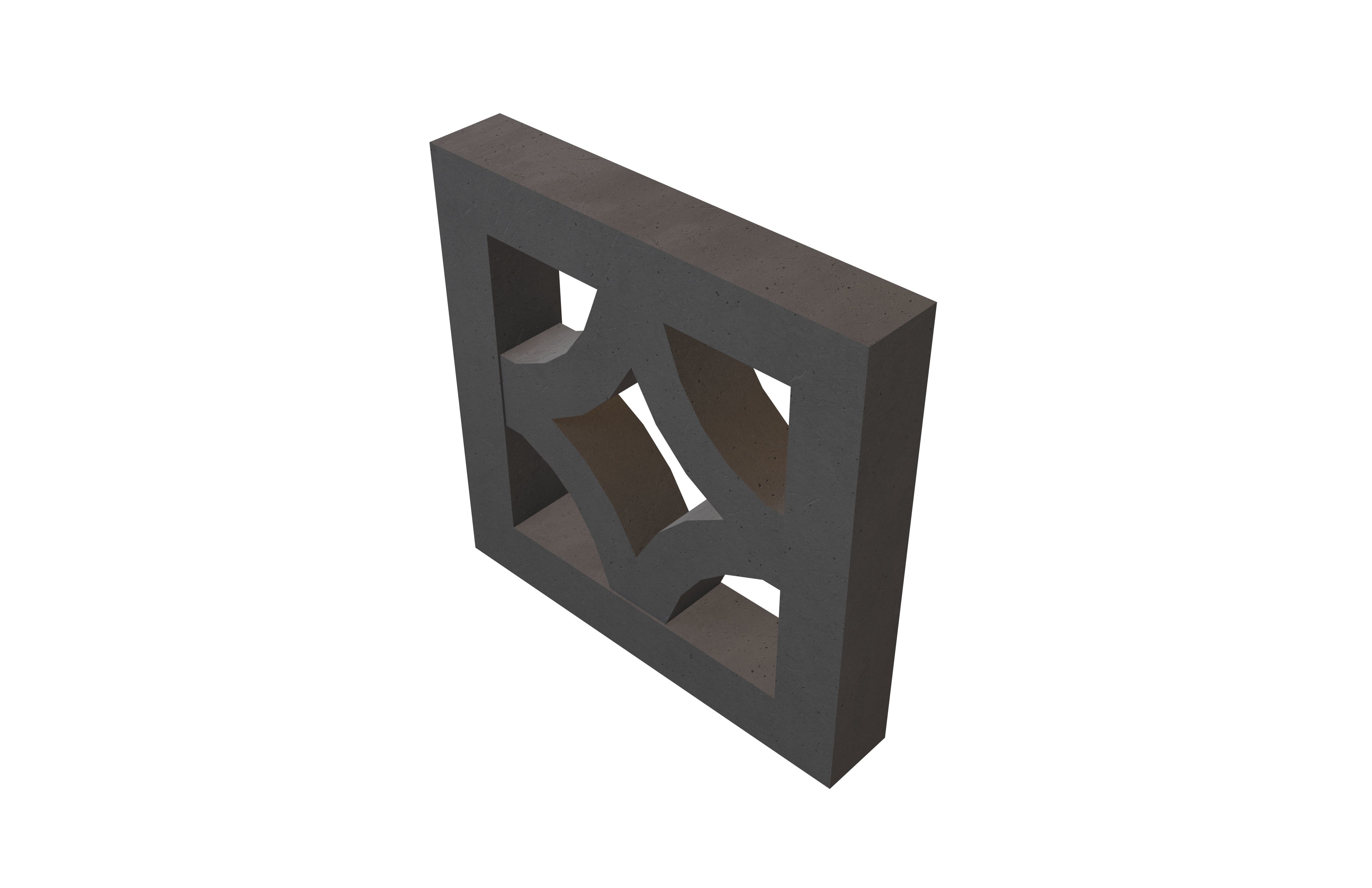 Breeze Block V1 002 Low-poly 3D model_1