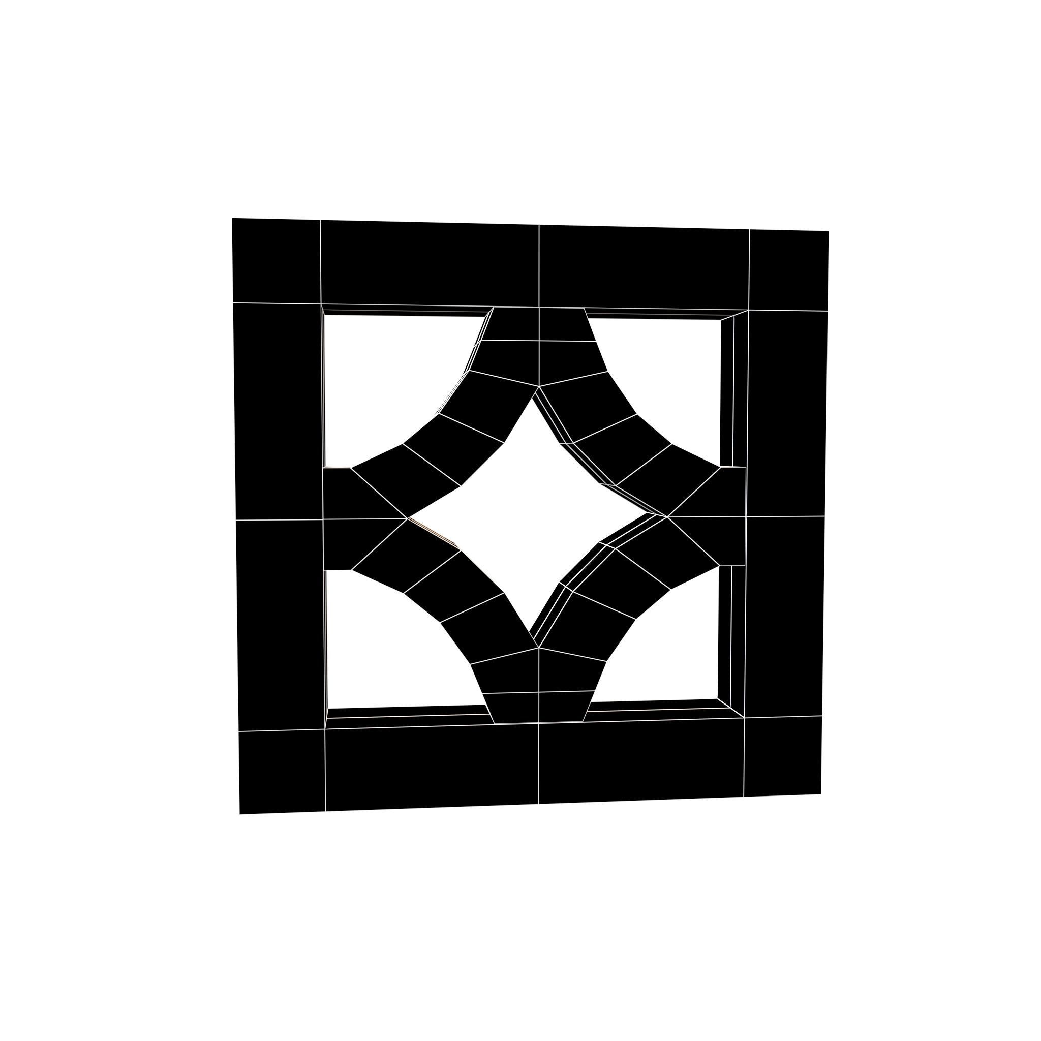 Breeze Block V1 002 Low-poly 3D model_7