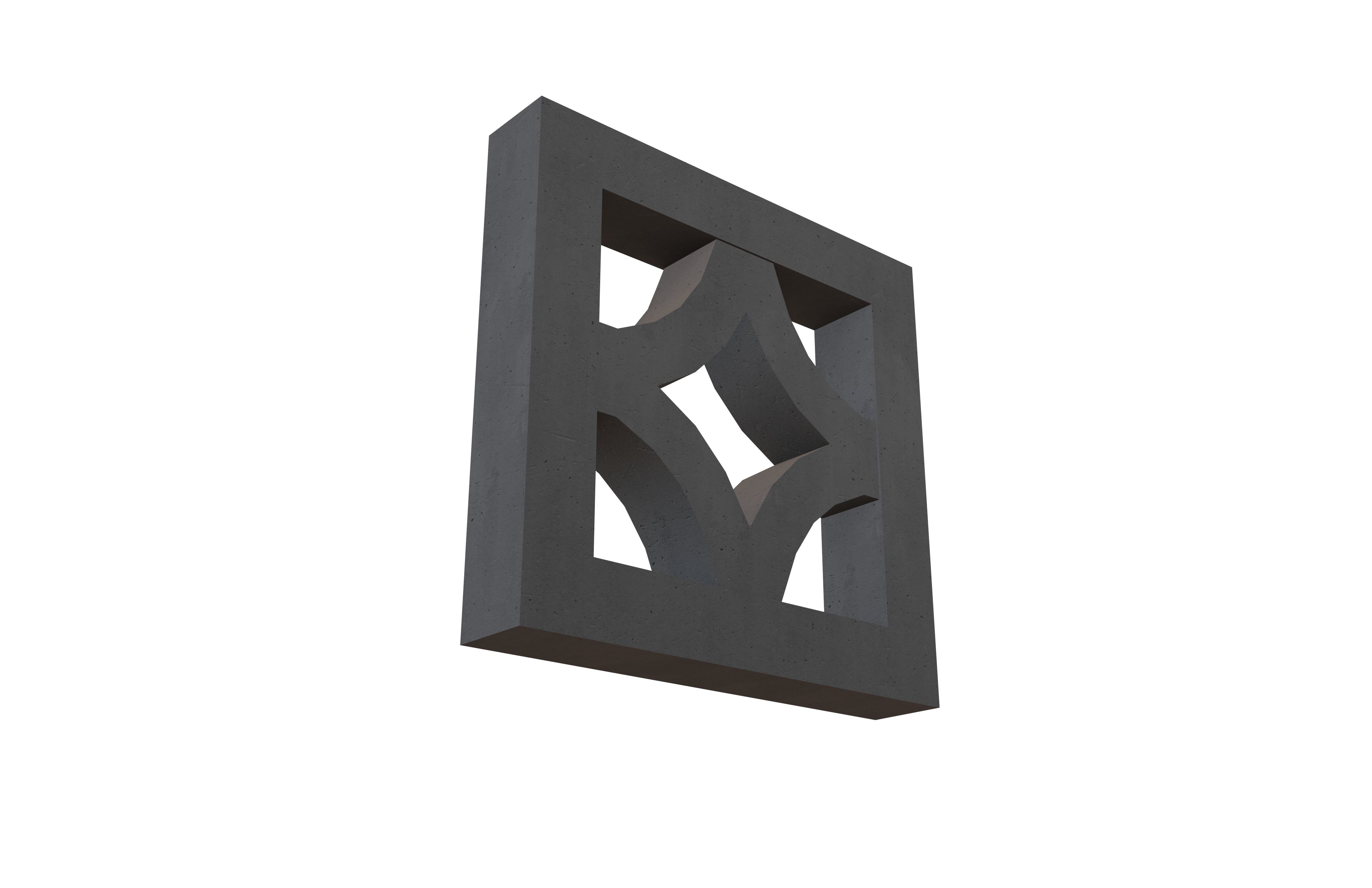 Breeze Block V1 002 Low-poly 3D model_2